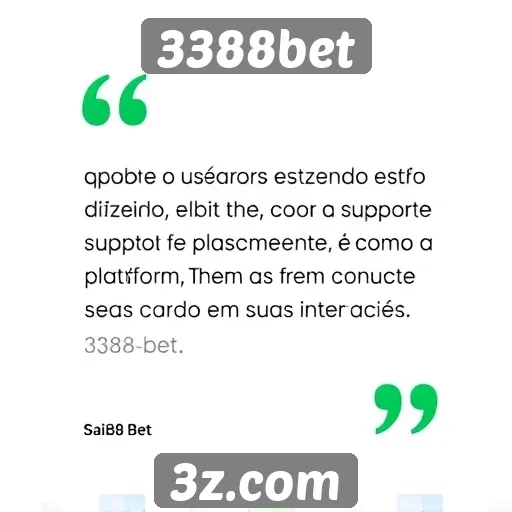 Feedback dos usuários sobre o suporte ao cliente no 3388bet